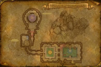 map of Dire Maul