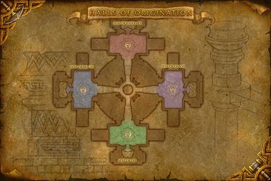 map of Halls of Origination
