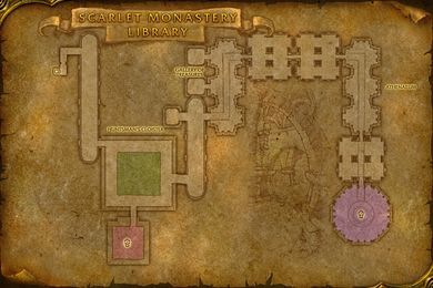 map of Scarlet Monastery