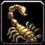 Tiny Bronze Scorpion
