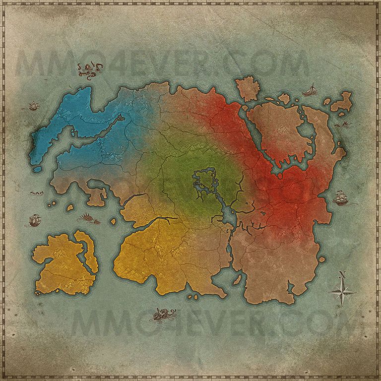 Elder Scrolls Political Map Tamriel (Political Map) - Map - The Elder Scrolls Online Maps