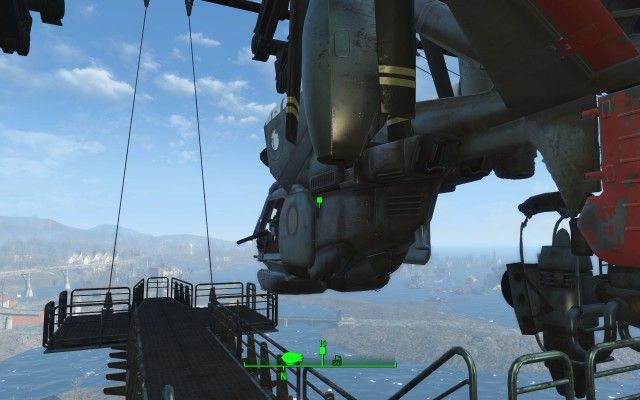 Board the Vertibird Gunship