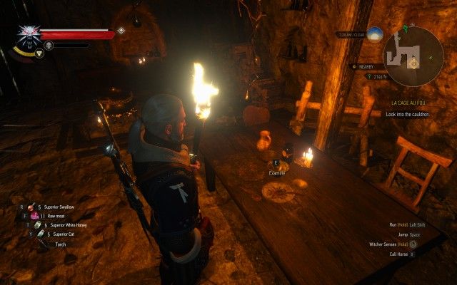 Use your Witcher Senses to search the wight's lair.