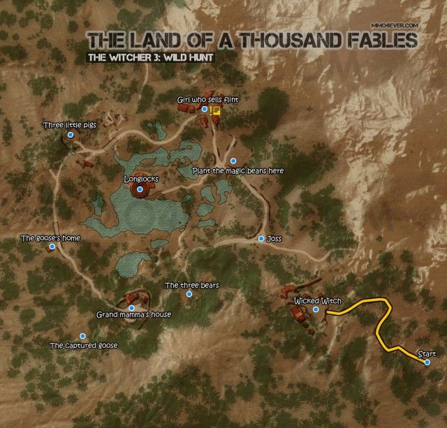 Map of The Land of a Thousand Fables.