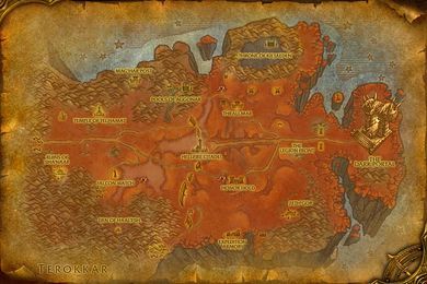 map of Hellfire Peninsula
