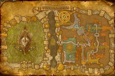 map of Silvermoon City