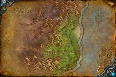 map of Plaguelands: The Scarlet Enclave