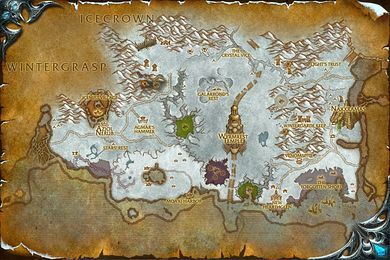 map of Dragonblight